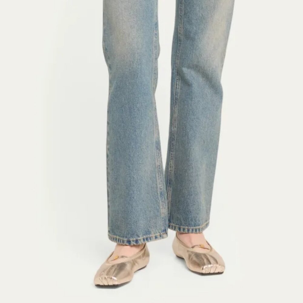 NIB$775 GIVENCHY Embellished Pleated Metallic 4G Ballerina Slip-On Flats 36 6 - Picture 4 of 16